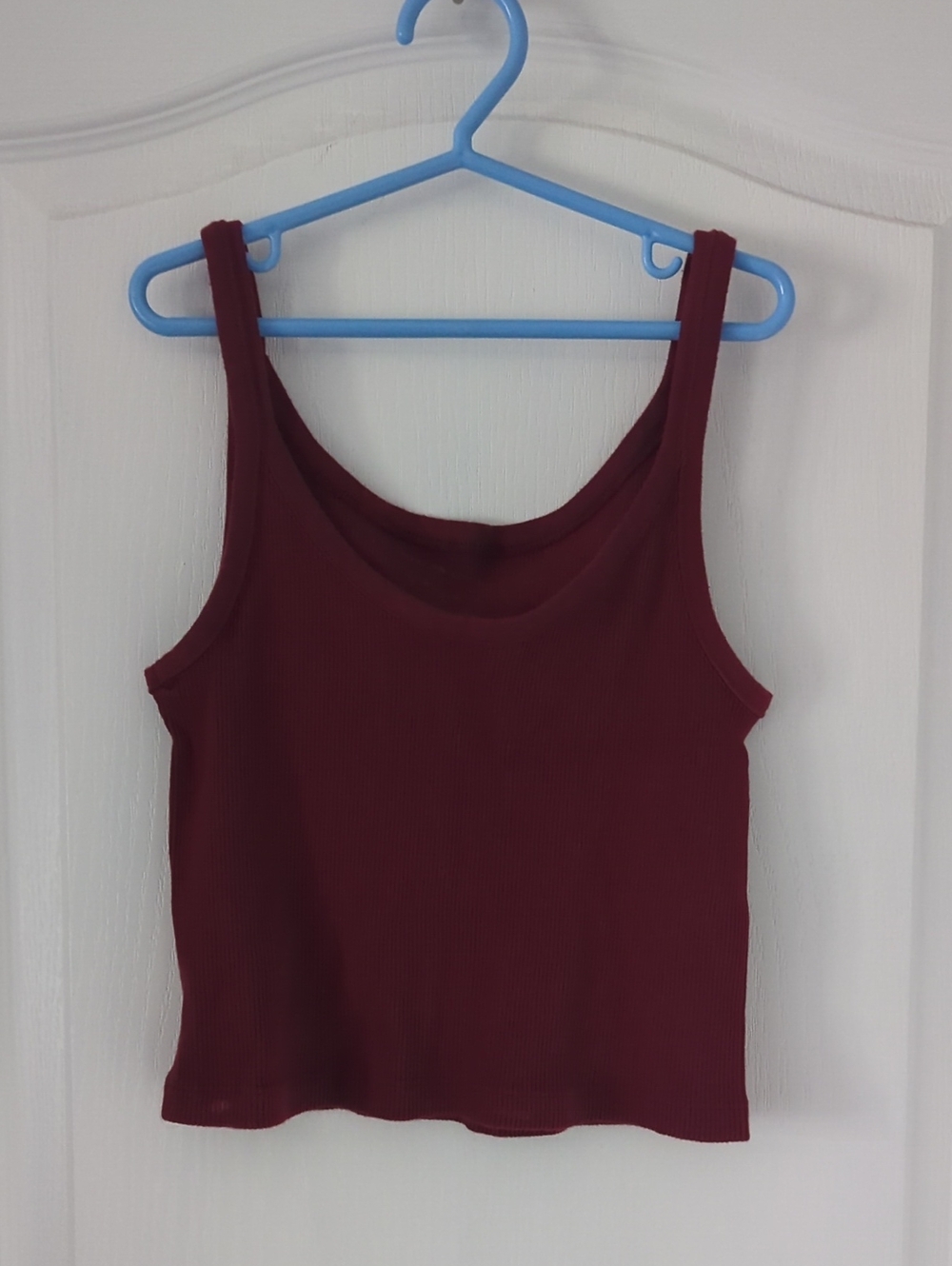 Brandy Melville Burgundy Ribbed Tank